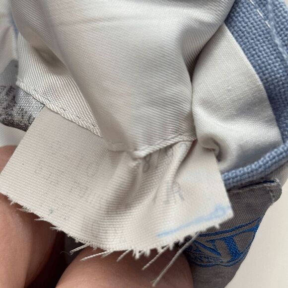 Vintage Union Made Lands End 41R Blazer Sky Blue Polyester Wool Blend READ - Picture 9 of 9